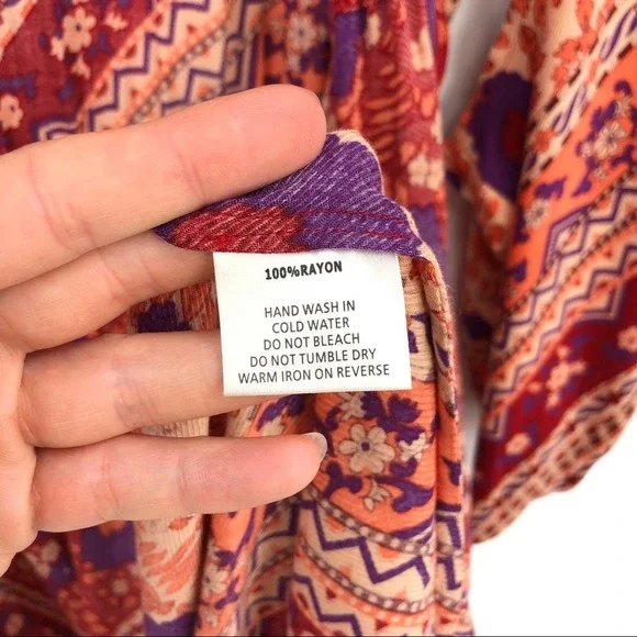 ARNHEM Sunbird Kimono Orange Purple Cream S - Picture 9 of 10
